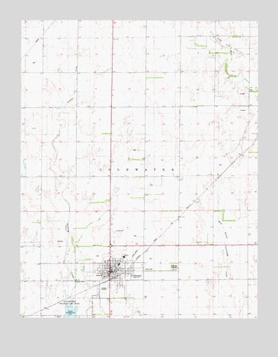 Coldwater, KS USGS Topographic Map