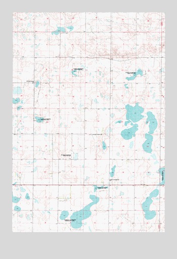 Coldwater Lake SW, ND USGS Topographic Map