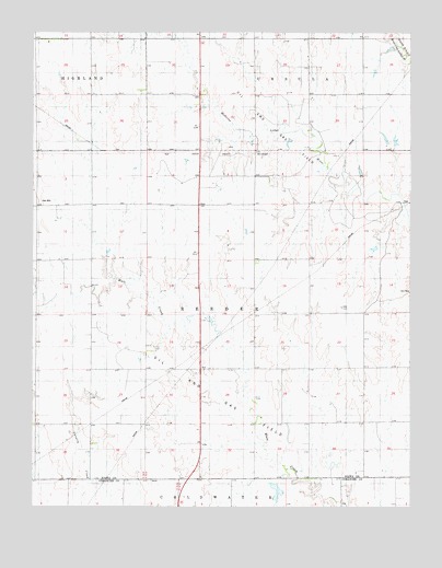 Coldwater NE, KS USGS Topographic Map