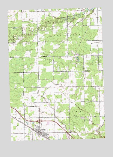 Coleman, MI USGS Topographic Map