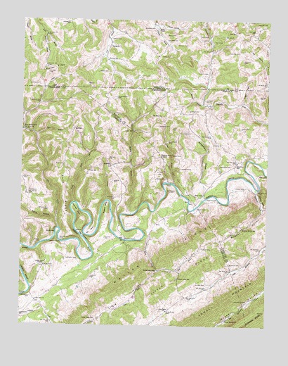 Coleman Gap, TN USGS Topographic Map