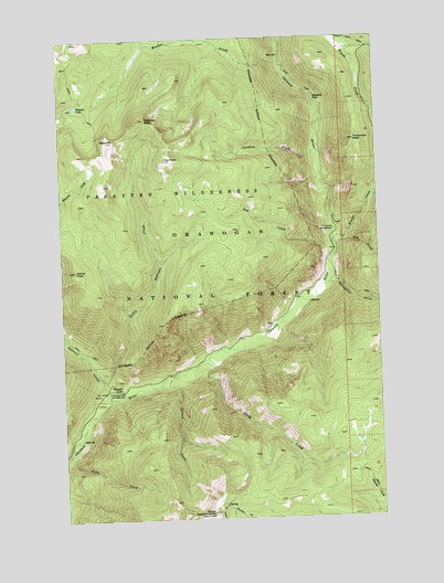 Coleman Peak, WA USGS Topographic Map
