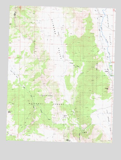 Coleville, CA USGS Topographic Map