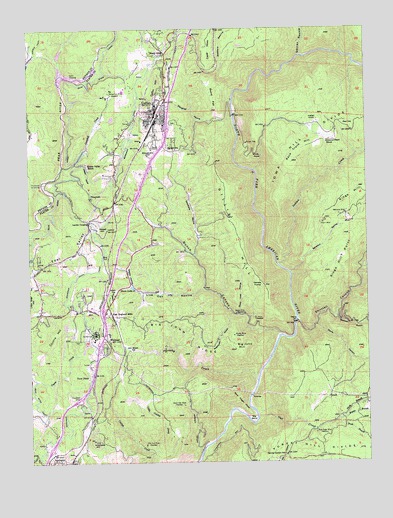 Colfax, CA USGS Topographic Map