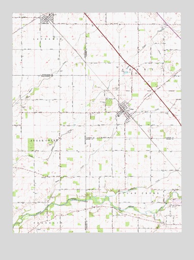 Colfax, IN USGS Topographic Map