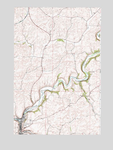 Colfax North, WA USGS Topographic Map