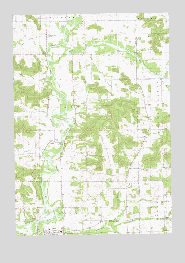 Colfax North, WI USGS Topographic Map