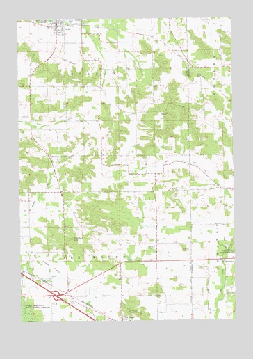 Colfax South, WI USGS Topographic Map