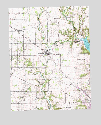 College Corner, OH USGS Topographic Map