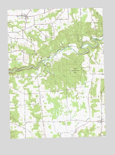 Collins Center, NY USGS Topographic Map