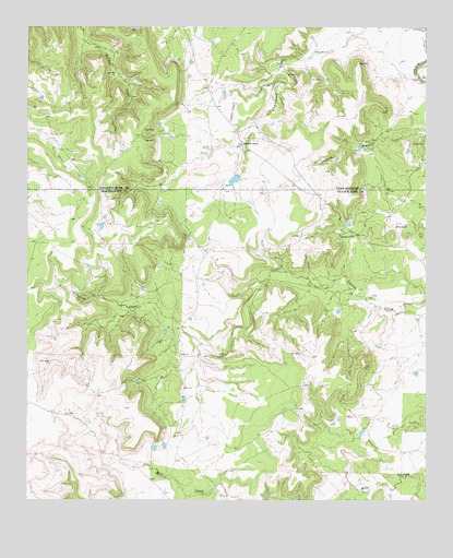 Collins Creek, TX USGS Topographic Map
