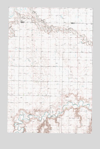 Collins NW, MT USGS Topographic Map