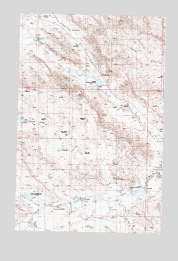 Collins Reservoir, MT USGS Topographic Map