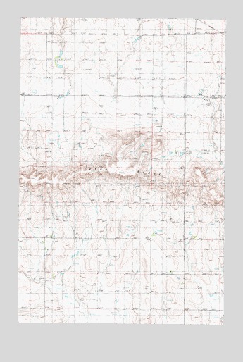 Collins SE, MT USGS Topographic Map