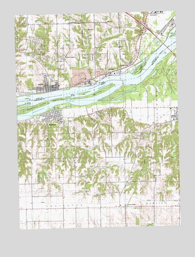 Andalusia, IL USGS Topographic Map