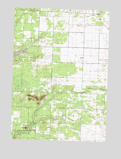 Coloma NW, WI USGS Topographic Map