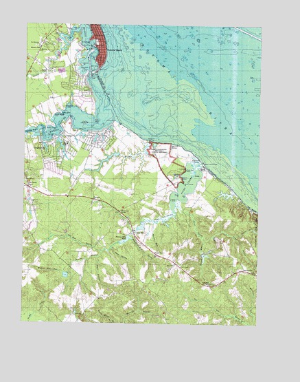 Colonial Beach South, VA USGS Topographic Map