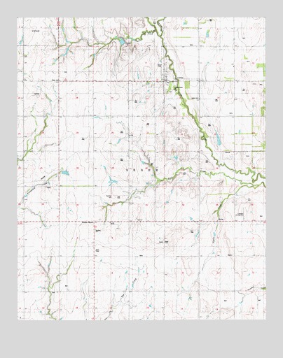 Colony, OK USGS Topographic Map