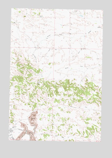 Colstrip East, MT USGS Topographic Map