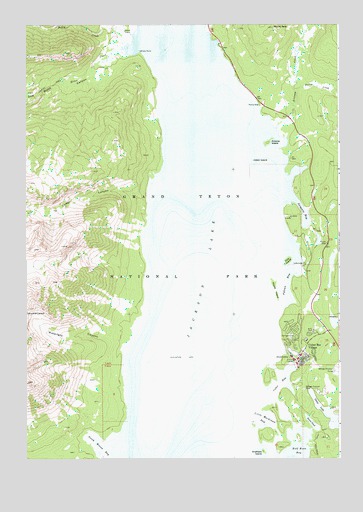 Colter Bay, WY USGS Topographic Map