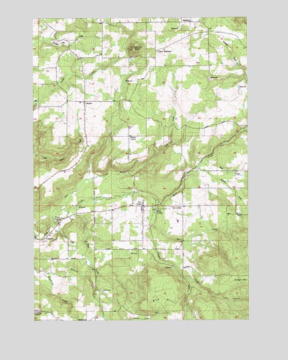 Colton, OR USGS Topographic Map