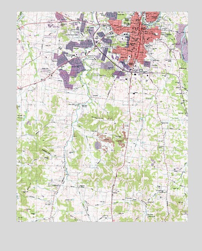 Columbia, TN USGS Topographic Map