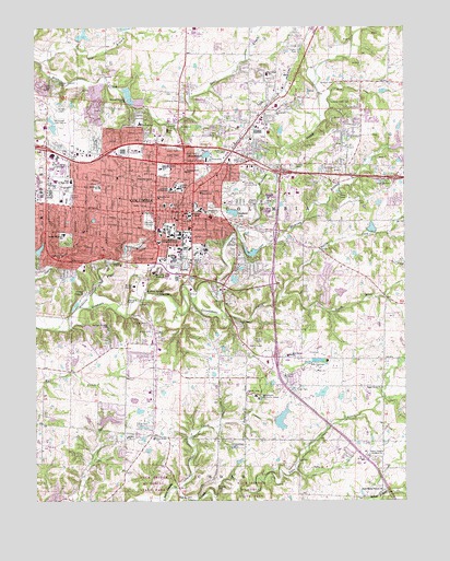 Columbia, MO USGS Topographic Map