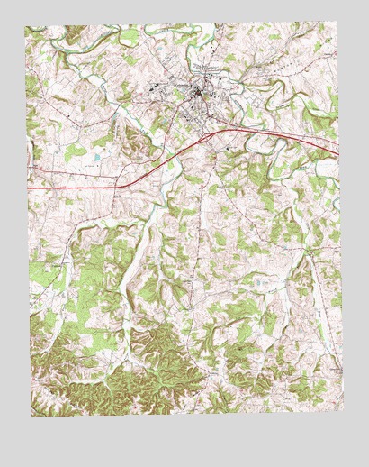 Columbia, KY USGS Topographic Map