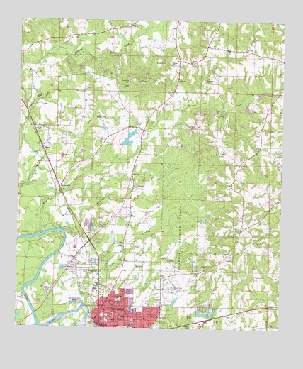 Columbia North, MS USGS Topographic Map