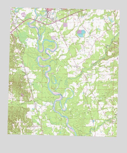 Columbia South, MS USGS Topographic Map