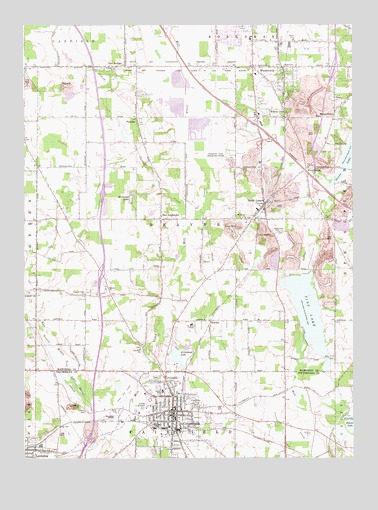 Columbiana, OH USGS Topographic Map