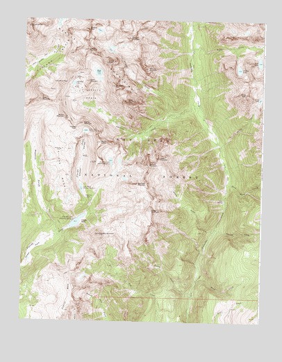 Columbine Pass, CO USGS Topographic Map