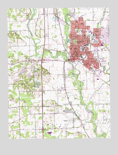 Columbus, IN USGS Topographic Map