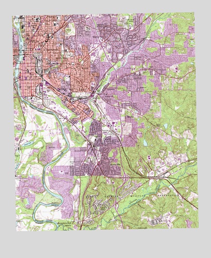 Columbus, GA USGS Topographic Map