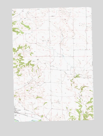 Columbus East, MT USGS Topographic Map