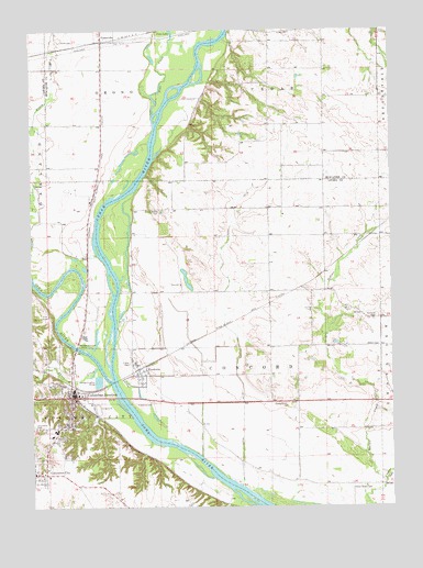 Columbus Junction, IA USGS Topographic Map