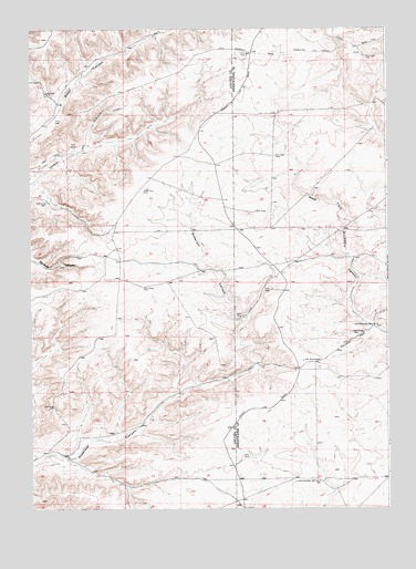 Anderson Canyon, WY USGS Topographic Map