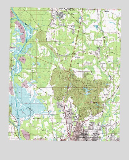 Columbus North, MS USGS Topographic Map