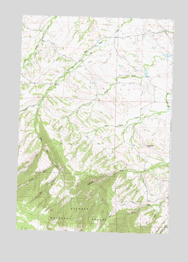 Columbus Peak, WY USGS Topographic Map