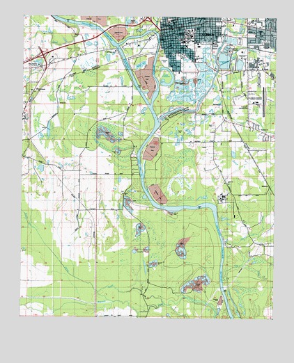 Columbus South, MS USGS Topographic Map