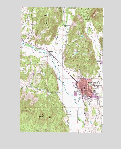 Colville, WA USGS Topographic Map