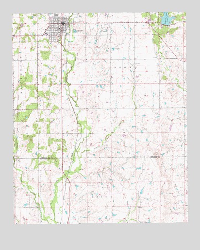 Comanche, OK USGS Topographic Map