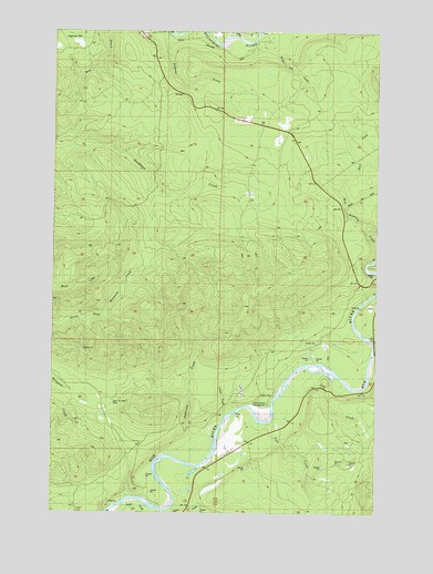 Anderson Creek, WA USGS Topographic Map