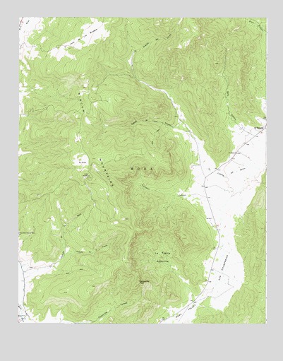 Comanche Peak, NM USGS Topographic Map