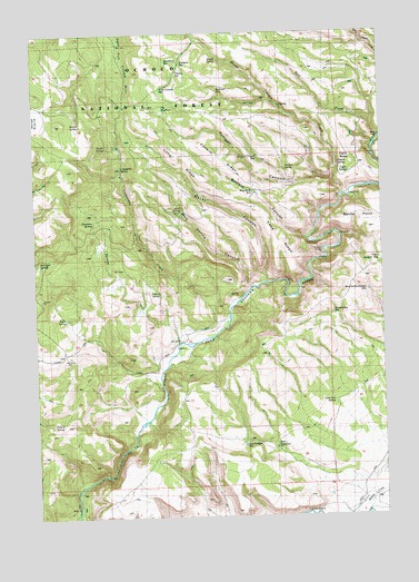 Committee Creek, OR USGS Topographic Map