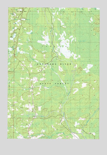 Anderson Lake, MI USGS Topographic Map
