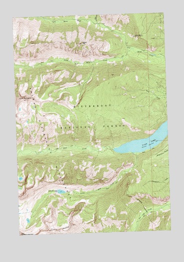 Como Peaks, MT USGS Topographic Map