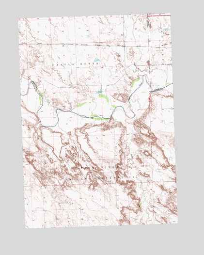 Conata NE, SD USGS Topographic Map