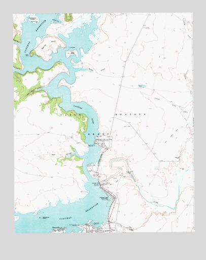 Conchas Dam, NM USGS Topographic Map