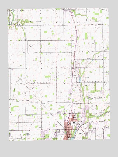 Anderson North, IN USGS Topographic Map